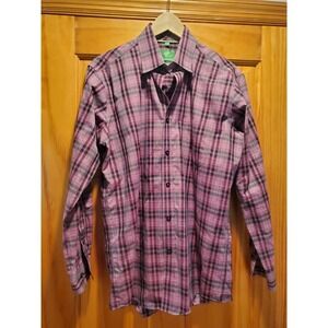 Forsyth Of Canada Long Sleeve Button down Mens Shirt With Pocket Size Medium